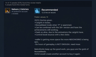 Illustration for article titled Nekopara Vol. 1, As Told By Steam Reviews